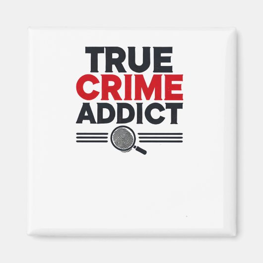 True Crime Addictステッカー マグネット (正面)