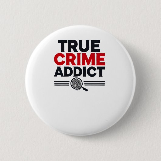 True Crime Addictステッカー 缶バッジ (正面)