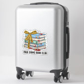 True Crime Book Sticker – 犯罪現場の本 シール (スーツケース)