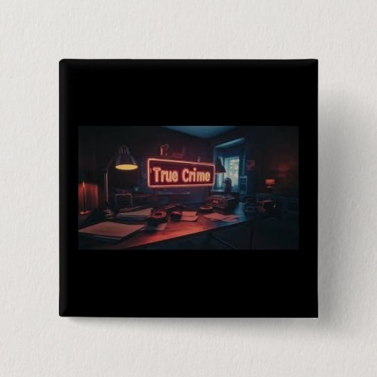 True Crime Button 缶バッジ (正面)
