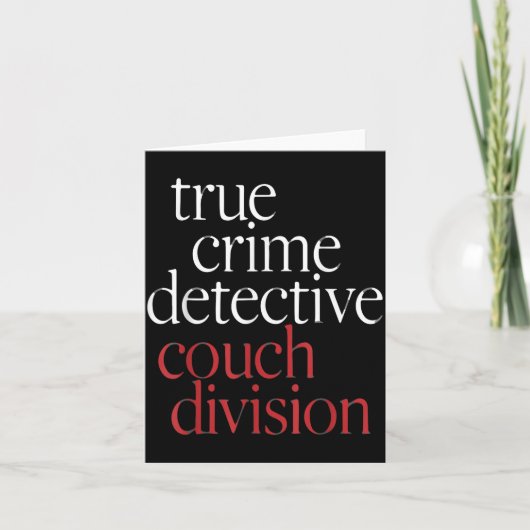 True Crime Detective Couch Di  カード (正面)