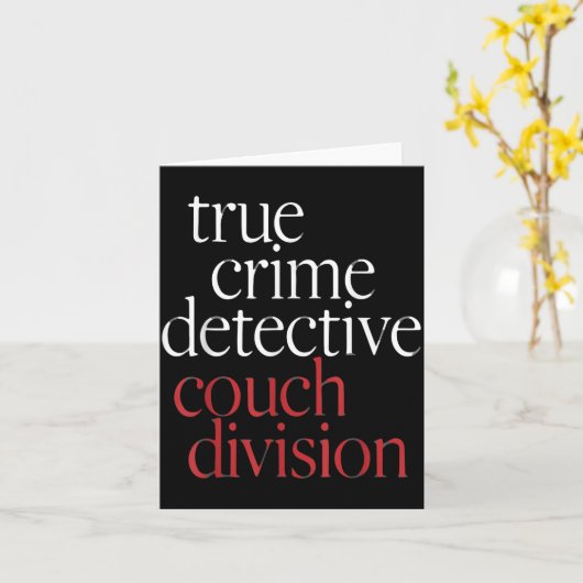 True Crime Detective Couch Di  カード (黄色い花)