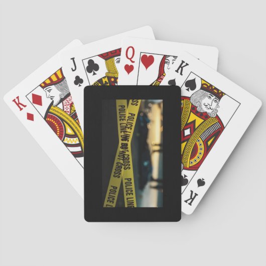 True Crime Fanatic Crime Scene Playing Cards トランプ (裏面)