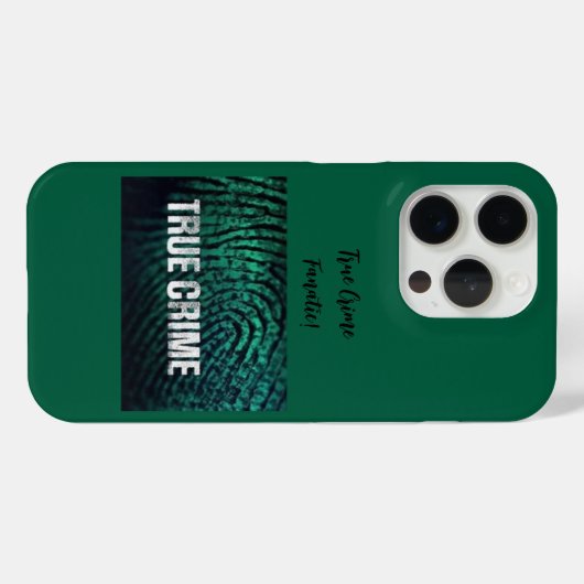 True Crime Fanatic iPhoneケース Case-Mate iPhoneケース (裏面 (横))