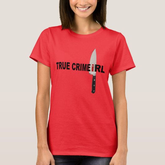 True Crime IRLナイフシャツ Tシャツ (正面)