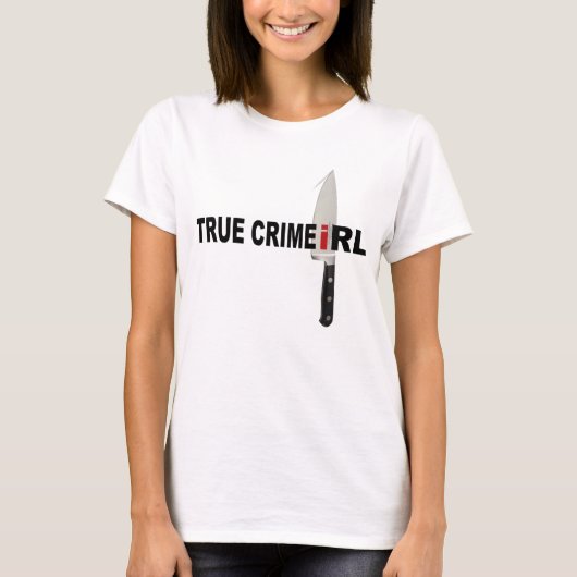 True Crime IRLナイフシャツ Tシャツ (正面)