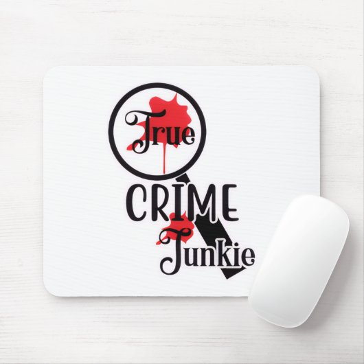 True Crime Junkie Mouse Pad マウスパッド (マウス)