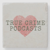 True Crime Podcastの恋人 ストーンコースター (正面)