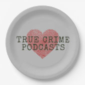 True Crime Podcastの恋人 ペーパープレート (正面)