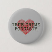 True Crime Podcastの恋人 缶バッジ (正面)