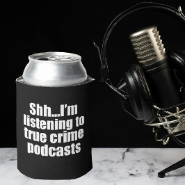 True Crime Podcastファンブラック 缶クーラー