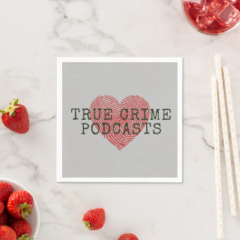 True Crime Podcast恋人紙パーティー スタンダードカクテルナプキン