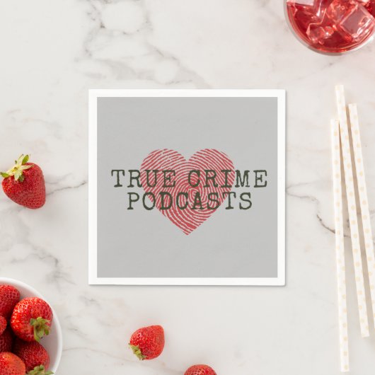 True Crime Podcast恋人紙パーティー スタンダードカクテルナプキン (インサイチュ)
