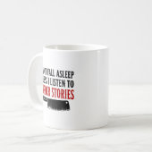 True Crime Podcast ファンのための「眠れない」 コーヒーマグカップ (正面左)