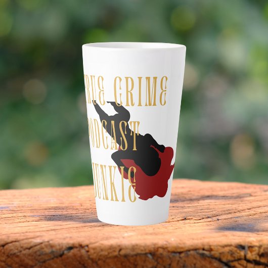 True Crime Podcast Junkie カフェラテマグ