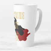 True Crime Podcast Junkie カフェラテマグ (右アングル)