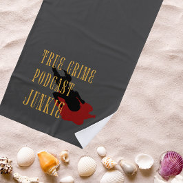 True Crime Podcast Junkie ビーチタオル