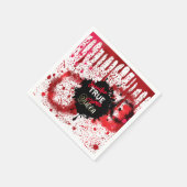 True Crime Queenパーソナライズされた紙カップ スタンダードカクテルナプキン (角)