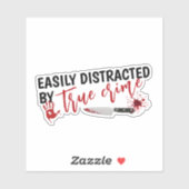 True Crime Shows Lover Funny Gift シール (シート)