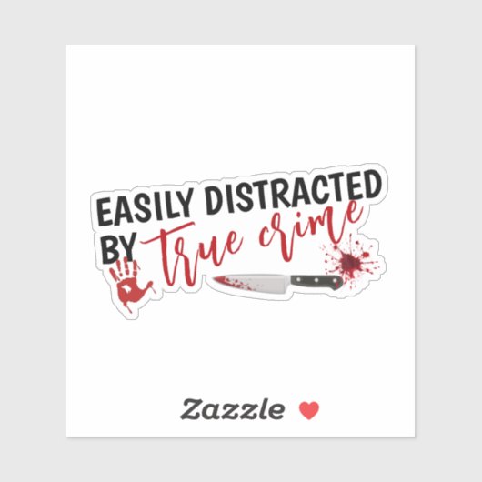 True Crime Shows Lover Funny Gift シール (シート)