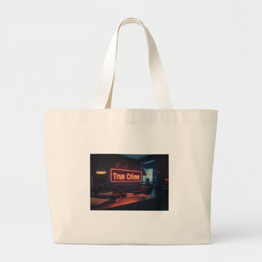 True Crime Tote Bag ラージトートバッグ (正面)