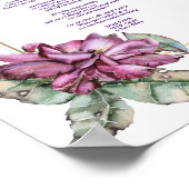 True Faith Purpleフローラポスター8.5 x 11 ポスター (角)