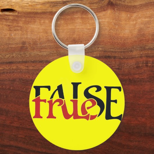 True False キーホルダー (正面)