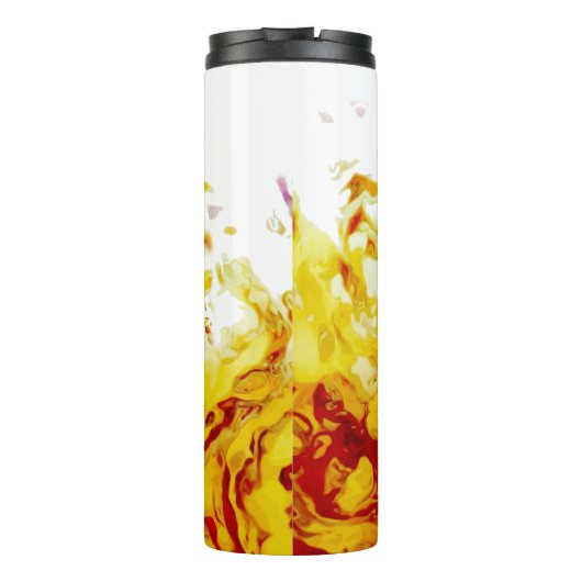 True Flames yellow black red orange fire タンブラー (裏面)