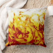 True Flames yellow red orange purple fire クッション (ブランケット)