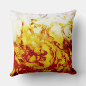 True Flames yellow red orange purple fire クッション (裏面)