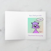 True Friendグリーティングカード サンキューカード (内部)