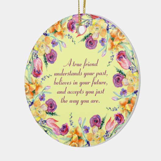 True Friend引用文夏の花 セラミックオーナメント (左)