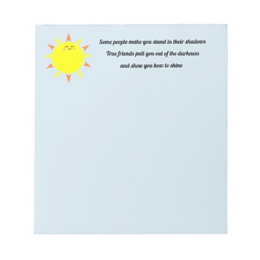 True Friendsメモ帳 ノートパッド (正面)