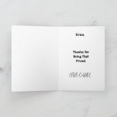 TRUE FRIENDS GREETING CARD カード (内部)