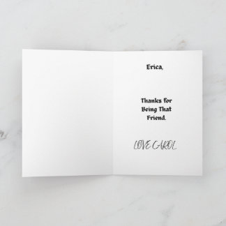 TRUE FRIENDS GREETING CARD カード