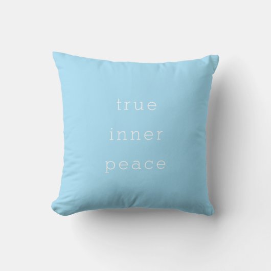 True Inner Peace | Minimal Throw Pillow クッション (正面)