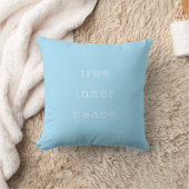 True Inner Peace | Minimal Throw Pillow クッション (ブランケット)
