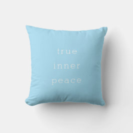 True Inner Peace | Minimal Throw Pillow クッション