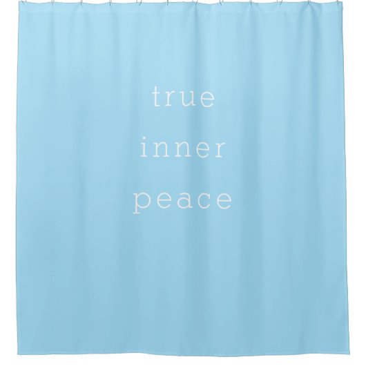 True Inner Peace Minimalistic Shower Curtain シャワーカーテン (正面)