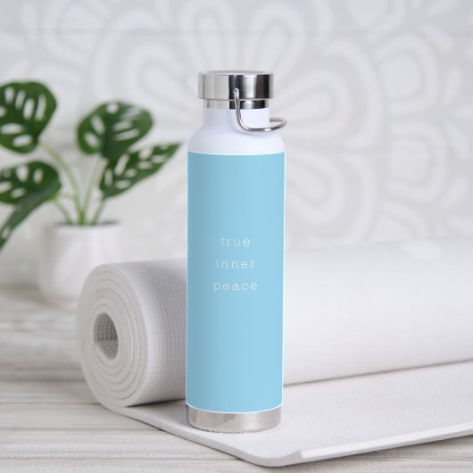 True Inner Peace Minimalistic Water Bottle ウォーターボトル (ヨガ (回転後))