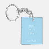True Inner Peace Yoga Studio Acrylic Keychain キーホルダー (正面左)