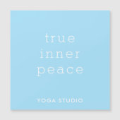 True Inner Peace Yoga Studio Magnetic Card (正面)