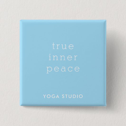 True Inner Peace Yoga Studio Promotion Button 缶バッジ (正面)