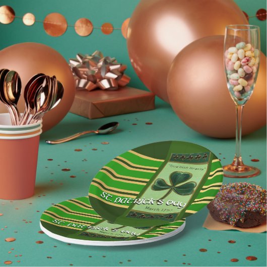 True Irishハートセントパトリックの日PPP01 ペーパープレート (複数)