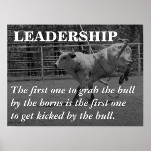 True leaders seize the bull by the horns (L) ポスター