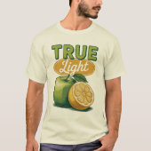 True Light Green Apple Lemon Retro Faith Tee Tシャツ (正面)