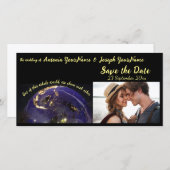 True Loveの日付を保結婚存 案内状 (正面/裏面)