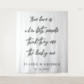 True Loveは結婚の背景 タペストリー (正面)