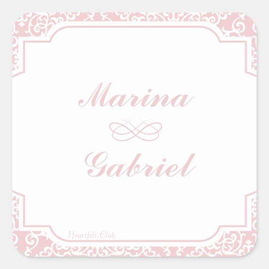 True Loveスタンプ スクエアシール (正面)