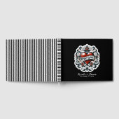 True Loveハートタトゥーステッ結婚カー ゲストブック (全面)